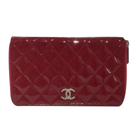 portefeuille chanel rouge